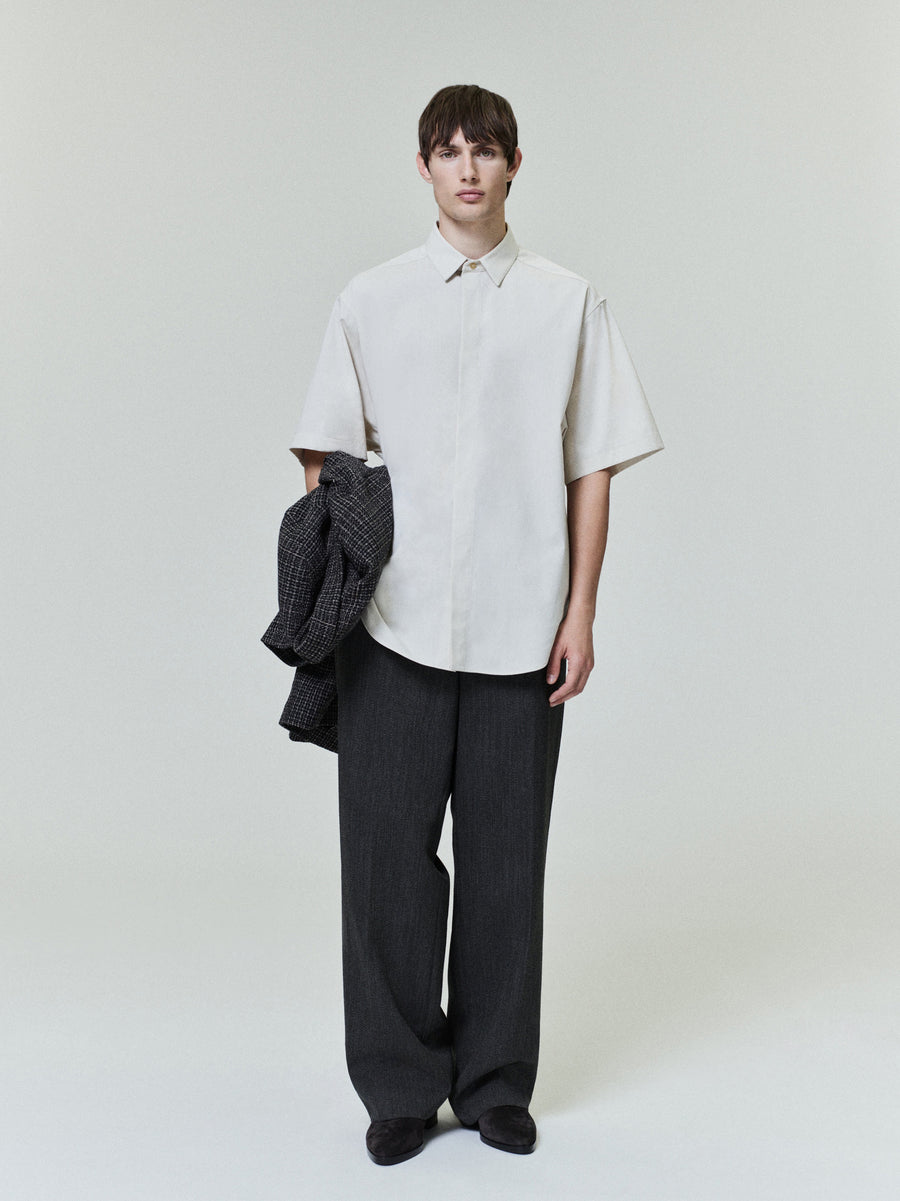 Cotton Wool Oxford Classic Short Sleeve Shirt - Fear of God