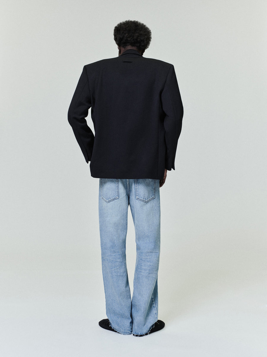 Satin Wool Double Breasted Blazer - Fear of God