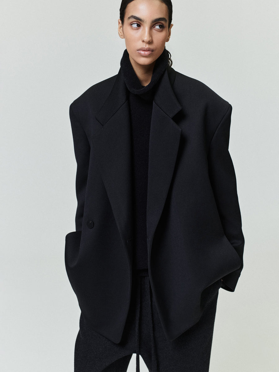 Satin Wool Double Breasted Blazer - Fear of God