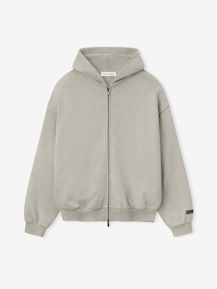 Embossed Classic Fleece Zip-Up Hoodie - Fear of God