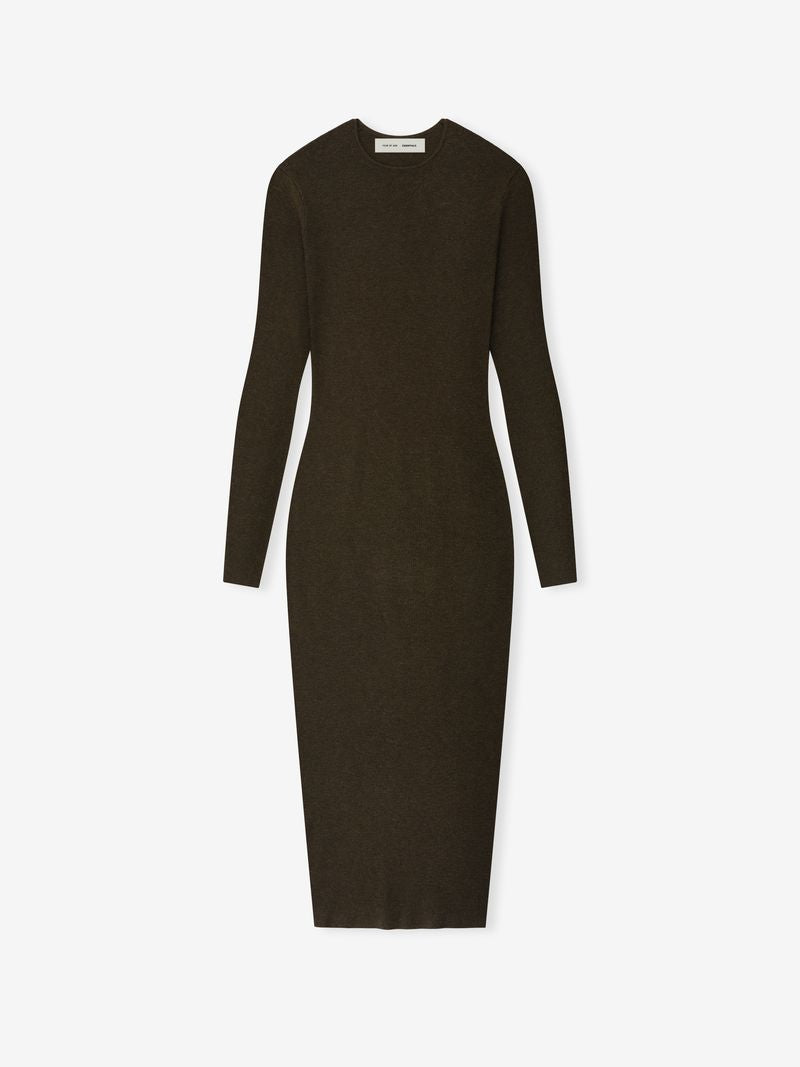 Womens Rib Long Sleeve Dress - Fear of God